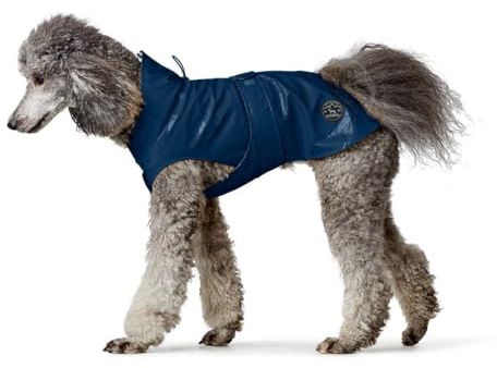 Hunter Hunde-Regenmantel Milford Farbe blau, Größe 75