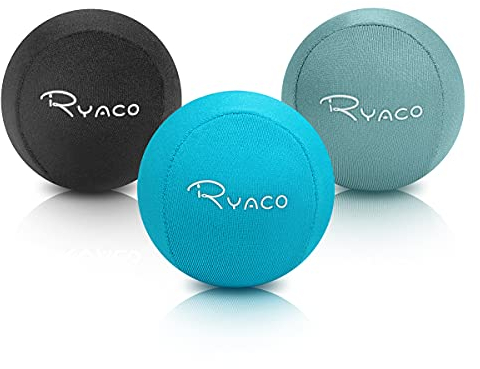 RYACO Handtherapie-Übungs-Stressball-Bundle – 3er-Set – Stressball mit dynamischem Widerstand und Griffverstärkung – therapeutische Handwiederherstellung