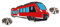 Zunftbedarf.de Anstecker S-Bahn Eisenbahn Regionalbahn, Metall, Modern, Unisex, 2 Count, Schwarz, Weiß, Rot, Blau