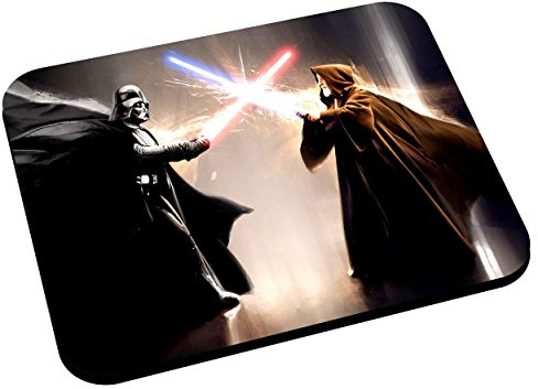 French Unicorn Tapis de Souris Dark Vador Combat Jedi Obiwan Kenobi Film Science Fiction