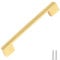 Decoranddecor Dimora D-Shape Cupboard Handles | Rectangular Kitchen Handles for Cupboards | Cabinet Pulls - 224mm, Matt Gold