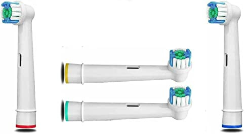 Electric Toothbrush Heads Compatible with Oral B Braun Replacement Brush Head 4 Packs