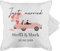 Kissenbezug - Hochzeit Kissen - Just Married - Name Datum Hochzeitstag - 50 x 50 cm - Weiß - hochzeitsgeschenk hochzeitsgeschenke hochzeits brautpaar personalisierte hochzeitskissen zuckerhochzeit