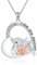 VENACOLY Hochland Kuh Kette 925 Sterling Silber Familie Kuh Anhänger Halskette Scottland Kuh Schmuck Geschenk für Damen