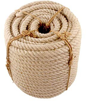 BODHIS Outdoor-Seil, Hanfseil, Juteseile, Schnur, natürliches Hanfseil, rustikales Landhaus-Handwerk, DIY handgefertigte Accessoires, nordische Heimdekoration, Katze, Haustier,