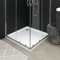 Homgoday Plato de ducha con lunares blanco 80x80x4 cm ABS