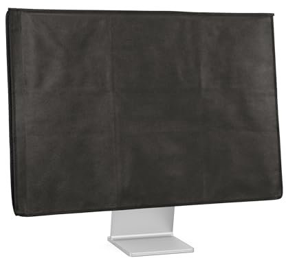 kwmobile Cover Compatible with 31-32 monitor - 3-IN-1 Case with Storage for Mouse, Keyboard - Dark Grey
