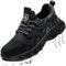 Zapatillas de Seguridad Hombre Ligeros Comodos Zapatos de Seguridad Transpirable Anti Choque Zapatillas de Trabajo con Punta de Acero Antideslizante Zapatillas Deportivas Hombre Negro Gris 45 EU