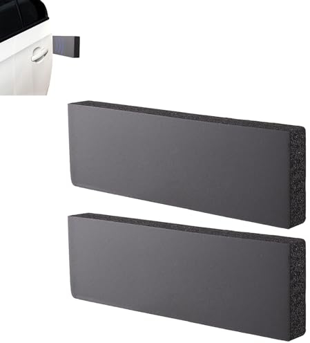 Plaques Mousse Protection Garage,Protecteurs de Voiture pour Garage,Protection Portiere Voiture,Protection Murale pour Le Garage Autocollante,pour garages, Murs, Pare-Chocs (30X10X3cm,Noir)