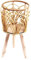 MINGZHE Support pour Plantes en Osier, Support pour Plantes en Rotin sur Pied, Pot de Fleurs en Rotin, Jardinières au Sol, Paniers pour Pot de Plantes D'intérieur avec Support(41 * 20 cm)