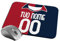 quickgadget Idea Regalo Tappetino Mouse Pad per Tifoso Cagliari 02 - Personalizzato con Nome e Numero - Perfetto per Ufficio e Gaming