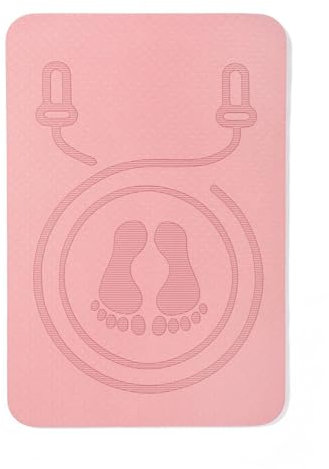 Jump Rope Mat – Tappetino da yoga in corda per saltare | Tappetino per esercizi silenziosi, tappetino da allenamento per casa e palestra, tappetino fitness ammortizzante, attrezzatura antiscivolo per