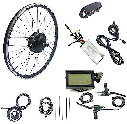 Kit E-Bike con display, Kit di conversione motore mozzo brushless per controller ruota anteriore freno incluso