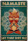 Dekoschild Retro-Fuchs Beim Yoga Retro Blechschilder Personalisierte Wanddeko Für Geburtstag Gartenhaus S