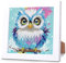 Jozutoyz Diamond Painting Kinder Mit Holzrahmen, Diamond Painting Kinder ab 4 5 6 7 8 9 Jahre, 5D Diamant Painting Bilder Kinder Mädchen Mosaikherstellung Arts Craft Kits für Geschenk 18x18cm (Eulen)