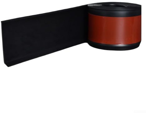 Entgoinggo Sockelleiste Sockelleiste, 2 m x 10 cm, TPE, wasserdichte Sockelleiste aus Kunststoff (schwarz)