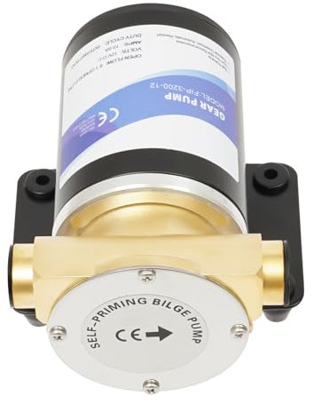 KANBCNG Pompa dell'acqua da 12 V, 30 l/min. Pompa di sentina autoadescante, adatta per impianti di irrigazione, irrigazione e approvvigionamento idrico giornaliero, pompa di aumento della pressione