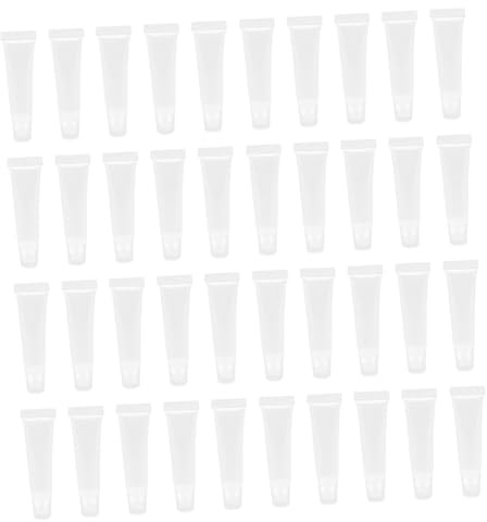 SOIMISS 40 Stück Teiliges Transparente Lippenbalsam Tuben Weiche Kosmetikbehälter Nachfüllbare Lipgloss Verpackung für DIY Lip Pomade Mädchen und Frauen