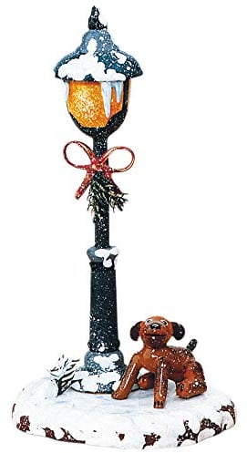 Kleine Figuren & Miniaturen Winterkinder Bello unter der Laterne - 12cm - Hubrig Volkskunst