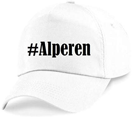 Reifen-Markt Base Cap Hashtag #Alperen Größe Uni Farbe Weiss Druck Schwarz