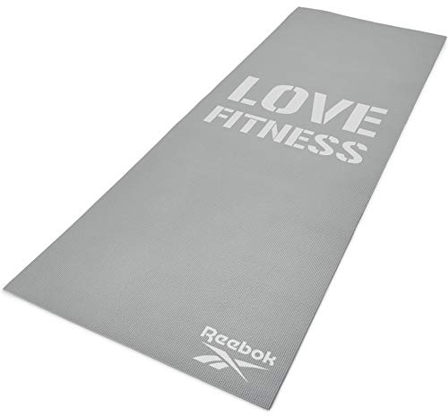 Reebok Damen Fitness Matte, grau, 4mm, RAMT-11024GRL