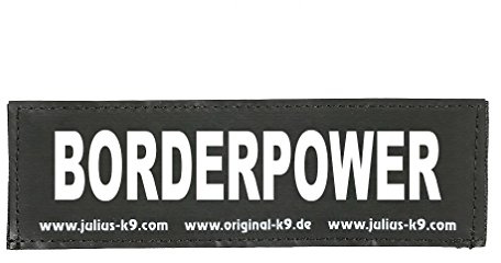 Interchangeable Patches, 1 pair, BORDERPOWER, Size: Small, Black