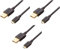 Amazon Basics câble de USB-A vers Micro USB 2.0, Vitesse de Transfert de 480 Mbps, avec connecteurs plaqués Or, Lot de 3, 0.9 m, Noir