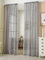 WOLTU Gardinen transparent mit Kräuselband 2er Set Vorhänge Leinenoptik Halbtransparent Voile Leinenvorhang Stores Fensterschal Dekoschal für Wohnzimmer Kinderzimmer Schlafzimmer, 140x245cm Dunkelgrau