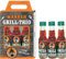 AV Andrea Verlag Männer Grill Profi Set's Männer Grillbuch Männergrillbuch (Männer Grill- Trio 3er Harzer Kräuterlikörbox 52065)