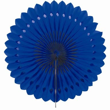 Creativery 1 Papierfächer 25cm (blau 352 / königsblau/Royalblau) // Deko Papier Fächer Rosetten Blumen Raumdeko Papierrosetten Hängedeko
