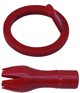 Unbekannt Set Kopfdichtung rot & Tulpentülle rot für alle iSi GWP + TWP für alle Metallköpfe