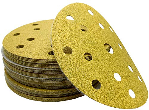 25 x dipoxy eccentric sander Velcro sanding discs P60 for 150 mm plate diameter