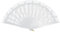 Lizzy 1 x White Lace Spanish Fan | Womens One Size Fordable Lace Fan | Hand Held Fan for Hand Wedding Party Halloween Fancy Dress Costume Accessory