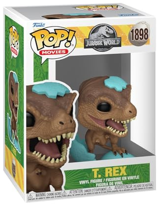 Funko POP! Movies: Jurassic Park Spring - T-Rex | Offizieller Fanartikel und Merch - Vinyl Sammelfigur als Regal Deko - Geschenkidee zum Geburtstag für Fans und Sammler
