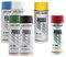 vasalat Dupli-Color Sprühlack Set Prima - 6 Farbspray blau/grün/weiß/schwarz/gelb/rot - Lackspray glänzend, 6 Spraydosen
