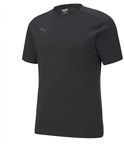 PUMA Herren Teamcup Casuals Tee Shirt, Puma Black-Asphalt, M