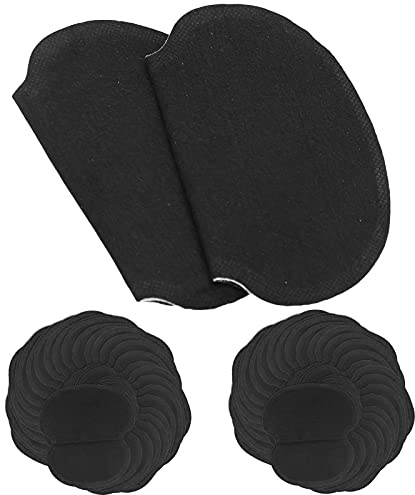 Achselpads, 60 Stück Achselschweiß Polster, Vliesstoff Kleid, Kleidung Achselschweiß Polster, Nicht Sichtbar, für Frauen und Männer, Schwarz
