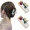 Lot de 2 pinces à cheveux en métal doré - Pour femme et fille
