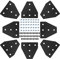 iMetrx 4040 Aluminum Extrusion T-Slot Connector Bracket,8PCS Joint Plates+40Pcs M8 Nuts+40Pcs M8*16mm Hex Socket Cap Screw for 4040 Series Aluminum Profile 3D Printer Frame