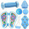 Fußmassagegerät Set - fußmassagegerät, igelball Fußmassageroller, igelball massagebällem, handheld faszienrolle, Faszienball, triggerpunkt massageball, für Hacken & Fußgewölbe