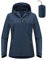 Outdoor Ventures Women's Waterproof Jackets Ladies Lightweight Windproof Packable Rain Jacket Raincoat Outdoor Windproof Running Golf Cycling Softshell Jacket with Hood Classic Blue L/UK14