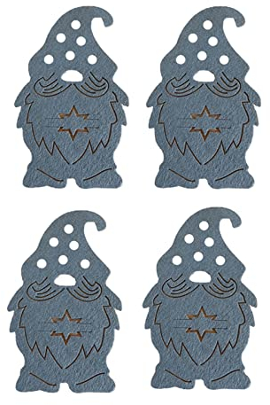 Sac d'argenterie de Noël | 4 pièces/Ensemble Arbre de noël Non tissé Porte-ustensiles de Cuisine noël Thanksgiving Nouvel an Porte-Couverts de Cuisine Support Livre De Cuisine Blanc (GY1, One Size)