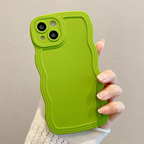 Rokmym Compatible avec Coque Mat Coque iPhone 12 Pro Max Transparent Coque Grande Bordure ondulée en Silicone TPU Souple Ultra Fin Cover Protection Anti-Choc Housse Étui pour iPhone 12 Pro Max