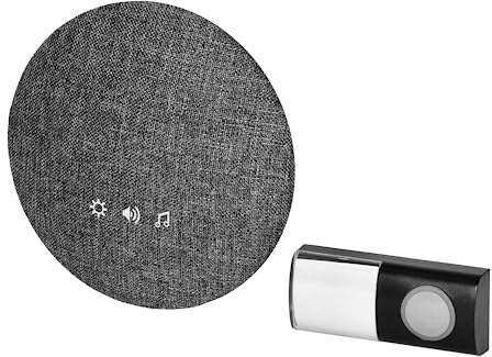 Miratic Campanello Senza Fili Campanello senza Fili da Esterno a Batteria Campanello Casa Campanello Anziani Learning System 38 Suonerie Portata di 200m IP44