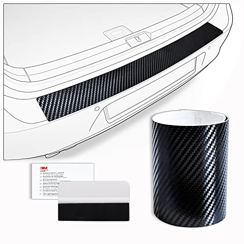 tuning-art FL206 Ladekantenschutz Folie mit Rakel passend für Cupra Born 2021-, Farbe:Carbon-Look