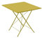 Mondo Viro Klapptisch Step, quadratisch, aus verzinktem Metall, Höhe 75 cm, 70 x 70 cm, Curry