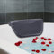 Badehals Ruhe, Bad Kissen PU Leder Bad Spa Kissen Badewanne Ergonomisch Kopfhals Ruhestütze für heimische Whirlpools schwarz, Badkissen
