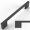 Amerdeco 10 Pack Matte Black Cabinet Pulls - 5 Inch (128MM) Hole Centers Kitchen Cabinet Hardware