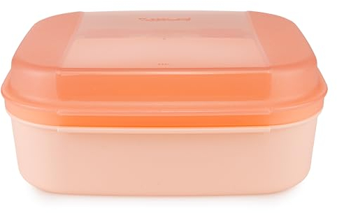 Tupperware Naschkätzchen 1,4 L lachs Bellevue Vorratshaltung Vorrat Apollo Brotdose Keksdose Vorratsdose (inkl. Trinkbecher)