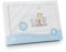 variouss Juego de sábanas para minicuna 50x80cm (3 Piezas: Bajera, encimera y Funda de Almohada) de Algodón 100% Producto Fabricado en España por Interbaby (Azul, MInicuna 50 x 80cm)